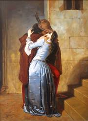 The Kiss of after Francisco Hayez. James