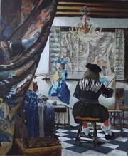 Copie de l'Allégorie des Arts, par Vermeer.. Jean-Louis Maurer