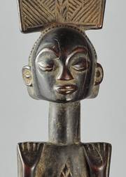 Luba Kibango Bâton de Chef Sceptre Canne Regalia Congo Rdc. Galerie De La Louve Arts Premiers