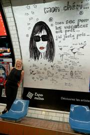 Affiche 12 Expo Métro Paris 2020 Chaussée d'Antin La Fayette. 