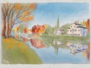 Walking along the Brenta river. 