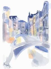 Playing with Colors on a Winter Afternoon. 