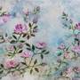 Sweetness of summer, acrylic on canvas, floral abstraction, flower painting,. Cathy Ganty