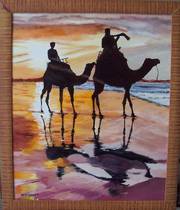 Plage de Tagazout au Maroc. 