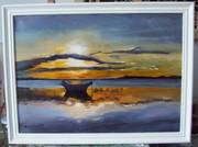 Coucher de soleil sur l'étang du Canet 6. 