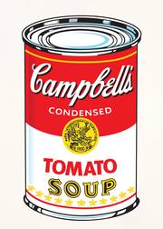 Campbells soup white. Jose Tobar