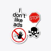 Anti-ads mailbox stickers. Yuri Lazarishin