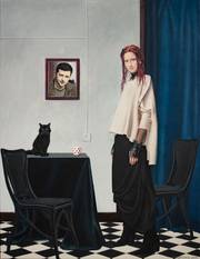 Contemporary portrait «Coffee with the President». 