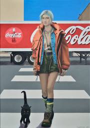 Contemporary portrait «Fck the Rules». 