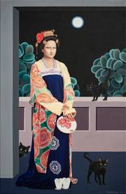 Contemporary portrait «Full Moon». 