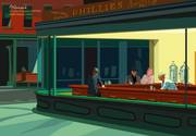 2024-12-01 D’après Edward Hopper - Night Hawks. 