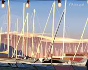 2025-08-24 Saint-Raphaël Port de Santa-Lucia Coucher de soleil. 