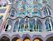 Espagne – Barcelone Hommage à Antoni Gaudi d’après la « Casa Batillo ». 