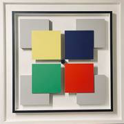 Quadri Relief polychrome. Philippe Garnier De La Baudiniere