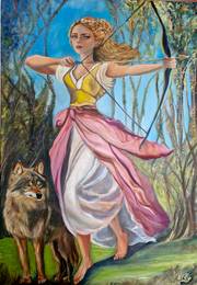 Artemis la deesse de la chasse. 