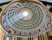 Rome le dôme du Panthéon (intérieur) - L’oculus (le trou du Paradis). 