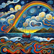 Sailing beyond the rainbow. George Hutton Hunter