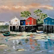 Les cabanes du pécheur. Marie Evelyne Boussard